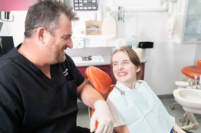 toowong-dentistry Dentist and patient